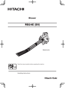 Manual Hitachi RB 24E(SV) Leaf Blower