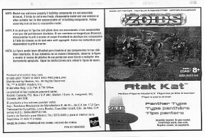 Manual Hasbro Zoids Atak Kat