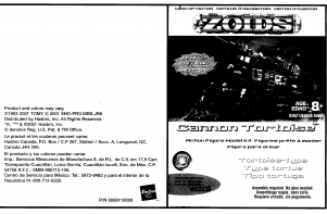 Manual de uso Hasbro Zoids Cannon Tortoise