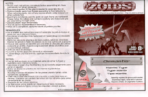 Manual de uso Hasbro Zoids Demantis