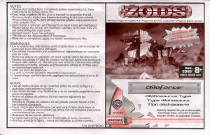 Manual Hasbro Zoids Diloforce