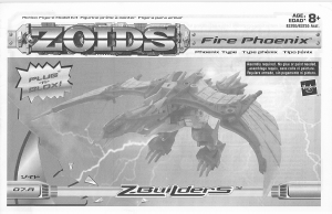 Manual Hasbro Zoids Fire Phoenix
