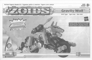 Mode d’emploi Hasbro Zoids Gravity Wolf