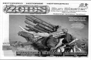 Manual de uso Hasbro Zoids Gun Blaster