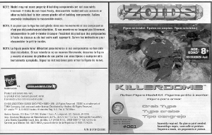 Handleiding Hasbro Zoids Killerdome