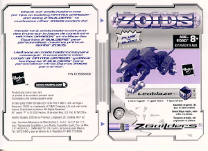 Manual Hasbro Zoids Leoblaze