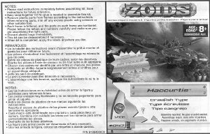 Mode d’emploi Hasbro Zoids Maccurtis