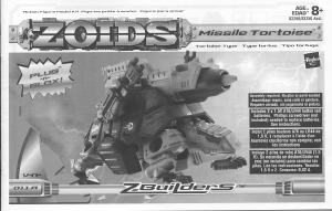 Handleiding Hasbro Zoids Missile Tortoise