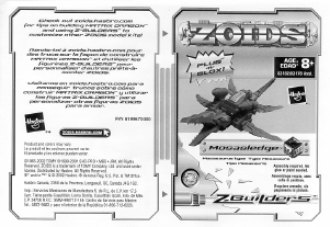 Mode d’emploi Hasbro Zoids Mosasledge