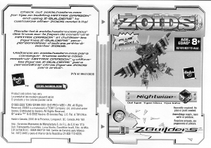 Manual Hasbro Zoids Nightwise