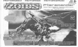 Manual de uso Hasbro Zoids Pteramander