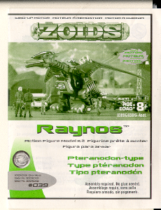 Manual de uso Hasbro Zoids Raynos