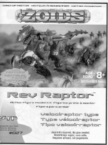 Manual de uso Hasbro Zoids Rev Raptor