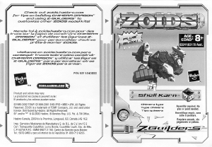 Manual Hasbro Zoids Shell Karn