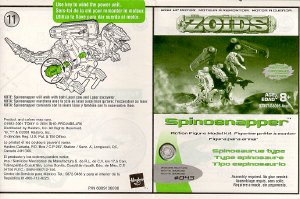 Manual de uso Hasbro Zoids Spinosnapper