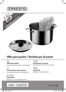 Manuale Ernesto IAN 106095 Pentola