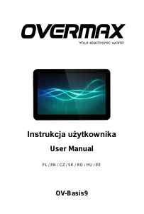 Manual Overmax Basis 9 Tablet