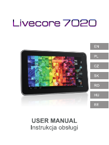 Manual Overmax LiveCore 7020 Tabletă