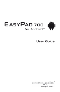Manual Easypix EasyPad 700 Tablet