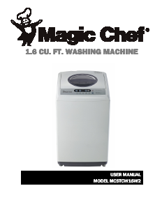 Manual Magic Chef MCSTCW16W2 Washing Machine