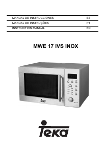 Manual de uso Teka MWE 17 IVS INOX Microondas