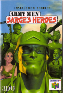 Handleiding Nintendo N64 Army Men - Sarges Heroes