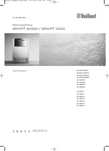 Bedienungsanleitung Vaillant atmoVIT exclusiv VK 114/8-E Zentralheizungskessel