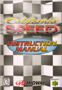 Manual Nintendo N64 California Speed