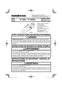 Manual Metabo R 18DL Handheld Vacuum