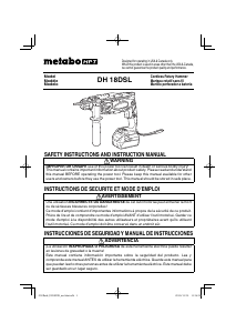 Manual de uso Metabo DH 18DSL Martillo perforador
