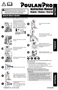 Manual Poulan PR4016 Chainsaw