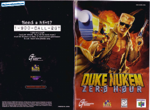 Manual Nintendo N64 Duke Nukem - Zero Hour