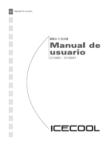 Manual de uso Icecool IC106W1 Lavadora