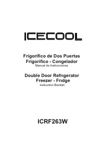 Manual de uso Icecool ICRF263W Frigorífico combinado