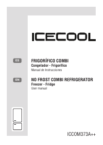 Manual de uso Icecool ICCOM373A++ Frigorífico combinado