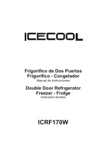 Manual de uso Icecool ICRF170W Frigorífico combinado