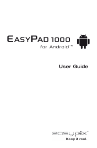 Manual Easypix EasyPad 1000 Tablet