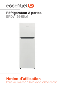 Mode d’emploi Essentiel B ERDV 165-55b1 Réfrigérateur combiné