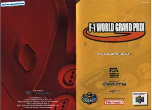 Handleiding Nintendo N64 F-1 World Grand Prix