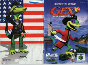 Handleiding Nintendo N64 Gex 3 - Deep Cover Gecko