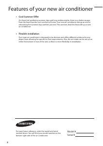 Handleiding Samsung NS024SCREB Airconditioner