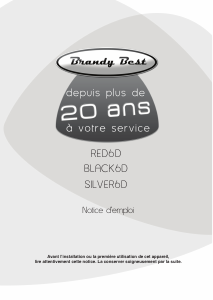 Mode d’emploi Brandy Best SILVER6D Lave-vaisselle