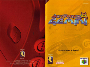 Manual Nintendo N64 Jet Force Gemini