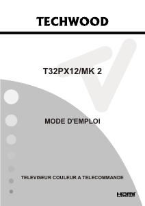 Mode d’emploi Techwood T32PX12/MK2 Téléviseur LCD