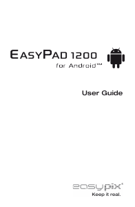 Manual Easypix EasyPad 1200 Tablet