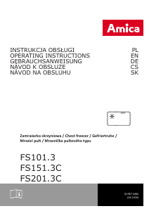 Manuál Amica FS101.3 Mraznička