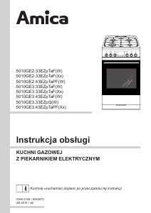 Instrukcja Amica 510GE3.33ZpQ(W) Kuchnia