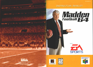 Handleiding Nintendo N64 Madden Football 64