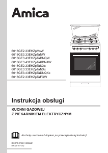 Instrukcja Amica 618GED2.33HZpTaFQ(W) Kuchnia