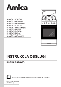 Instrukcja Amica 58GGD4.23ZpPQ(W) Kuchnia